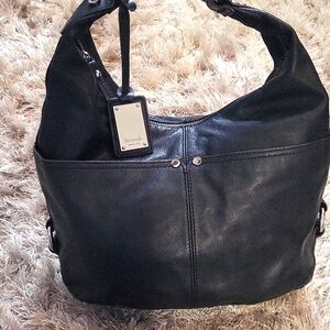 Tignanello Black Hobo Bag